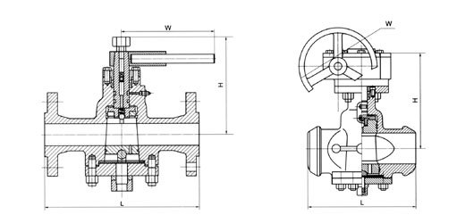 美標(biāo)壓力平衡式倒裝油密封旋塞閥